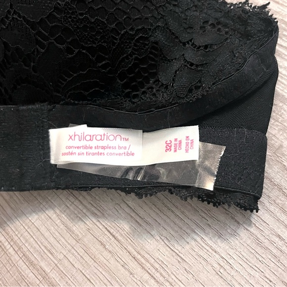 Xhilaration Strapless Lace Padded Push-Up Bra, 32C - Picture 4 of 4